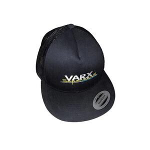 Mens Mesh Back Trucker Hat Foam Front Supercars Snapback Black Adjustable VARX